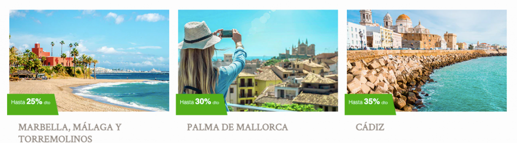 Destinos con Meliá Hoteles - Palma de Mallorca y Cádiz